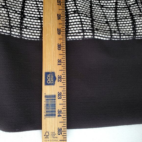 Banana Republic Tweed Textured Mod Mini Dress 8 Black White Career Contemporary - Picture 14 of 16